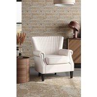 Upholstered Armchair With Nailhead Trims