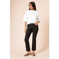 Dorothy Perkins Women's Petite Comfort Stretch Bootcut Jeans in Black | Size: 6