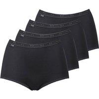 Sloggi Women's Basic+ Maxi Briefs 4 Pack in Black | Size: 10