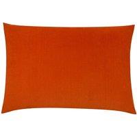 Furn Contra Soft Velvet Contrast Coloured Reverse Cushion in Tangerine | Size: 40 cm x 60 cm
