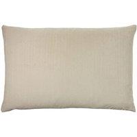 Furn Contra Soft Velvet Contrast Coloured Reverse Cushion in Natural | Size: 40 cm x 60 cm