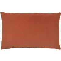 Furn Contra Soft Velvet Contrast Coloured Reverse Cushion in Red | Size: 40 cm x 60 cm