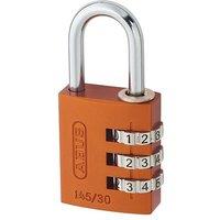 ABUS 145/30 30mm Aluminium Combination Padlock Orange 46579