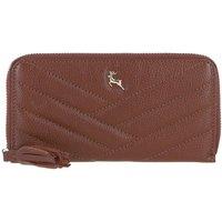 Ashwood Leather Women's 'Seraphina' Real Leather Purse with RFID-Protection in Tan