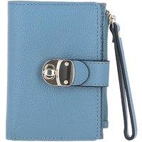 Ashwood Leather Women's 'Amarella' Real Leather Purse in Blue