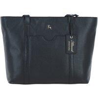 Ashwood Leather Women's 'Rosara' Real Leather Shoulder Bag in Black