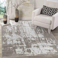 Desire Rugs Serenity Modern Abstract Abrasion Area Rug - Contemporary Style for Living Room, Bedroom or Hallway in Stone | Size: 160 cm x 230 cm