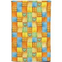 Warren Reed - Designer Baby Watercolour Blanket Pattern Tea Towel in Yellow