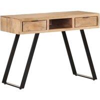 Berkfield Home Desk 107x45x79 cm Solid Acacia Wood with Live Edges in Brown | Size: 107 x 45 x 79 cm
