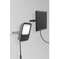 BHS Lighting Aster Outdoor Solar Flood Light in Grey