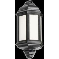 Netlighting LED Half Wall Lantern with Photocell Sensor Black 230V IP54 8W