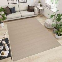 Desire Rugs Simple Low Pile Modern Tufted Area Rugs for Living Room with Felt Backing in Light Beige | Size: 57 cm x 220 cm