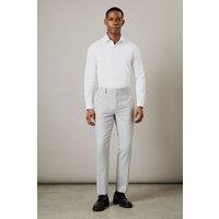 Light Grey Heathered Slim Fit Suit Trousers