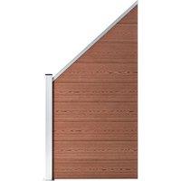 Berkfield Home Fence Panel WPC 95x(105-180) cm Brown