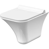 Balterley Summit Rimless Wall Hung Ceramic Toilet Pan, Soft Close, 355mm - White