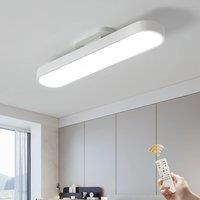 White Dimmable LED Ceiling Lamp with Remote