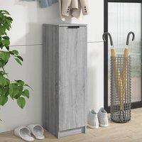 Berkfield Home Shoe Cabinet Grey Sonoma 30x35x100 cm Engineered Wood | Size: 30 x 35 x 100 cm