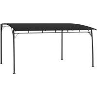 Berkfield Home Garden Sunshade Awning 4x3x2.55 m Anthracite in Black
