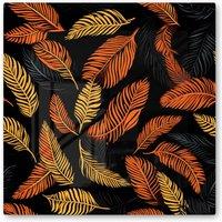 Warren Reed - Designer Grey Red Triangle Geometric Glass Bathroom Splashback