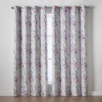 Alan Symonds Sakura Blockout Curtains Multi Eyelet Header Thermal | Size: 229 cm width x 274 cm drop
