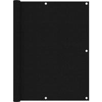 Berkfield Home Balcony Screen Black 120x400 cm Oxford Fabric