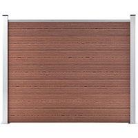Fence Panel WPC 180x146 cm Brown