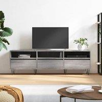 Berkfield Home TV Cabinet Grey Sonoma 150x30x44.5 cm Engineered Wood