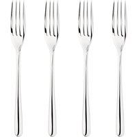 Glim & Glam Cutlery 18/8 Stainless Steel Dinner Fork 4pc Set Sphere in Silver