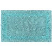 Homescapes Luxury Extra Large Bath Mat Reversible 1600GSM 100% Cotton, 70 x 120cm in Aqua | Size: 70 x 120 cm