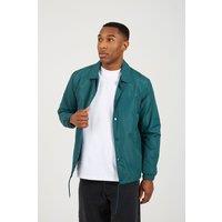 Brave Soul Men's Lightweight Coach Style Jacket in Green | Size: Large