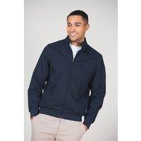 Kensington Eastside Men's Cotton Funnel Neck with Buttons Jacket in Navy | Size: Small