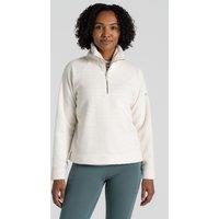Craghoppers Women's Raya Half Zip Microfleece in White | Size: 18