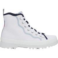 Superga Women's 2341 Alpina Curly Bindings Ankle Boots in Off-White | Size: 5