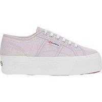 Superga Women's 2790 Lamew Lace Up Trainers in Purple | Size: 5