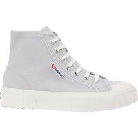 Superga Women's 2696 Stripe High Tops in Grey | Size: 3.5