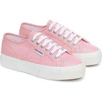Superga Women's 2740 Lame Platform Trainers in Pink | Size: 5.5