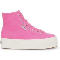 Superga Women's 2708 Lace Up High Tops in Pink | Size: 5