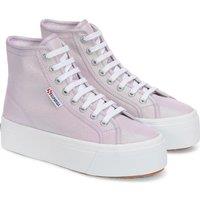Superga Women's 2708 Lam High Tops in Purple | Size: 5.5
