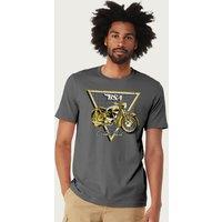 BSA Men's 650 Golden Flash Motorcycle Retro T-Shirt in Charcoal | Size: 2XL