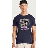Rocky Horror Show Men's Damn It Janet I Love You T-Shirt in Navy | Size: 2XL