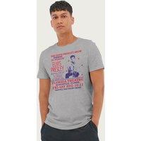 Elvisly Yours Men's The Elvis Presley Show T-Shirt in Mid Grey | Size: Large