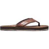 PDQ Men's Toe Post Mule Flip Flops in Brown | Size: 7