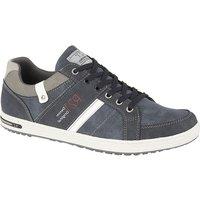 Route 21 Men's Denim Original Lace Up Casual Trainers in Navy | Size: 12