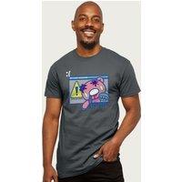 Gloomy Bear Men's The Naughty Grizzly Zombie Computer Error T-Shirt in Charcoal | Size: Small