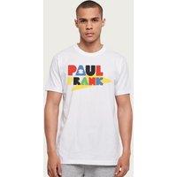 Paul Frank Men's Julius Head Silhouette Text T-Shirt in White | Size: Medium