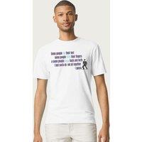 Elvisly Yours Men's Some People Tap Their Feet Elvis Presley Quote T-Shirt in White | Size: 2XL