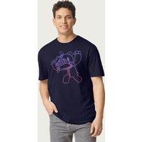 Gloomy Bear Men's The Naughty Grizzly Scary Muzzle Pose T-Shirt in Navy | Size: Medium