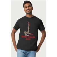 Rocky Horror Show Men's Legs Up Logo T-Shirt in Black | Size: Small