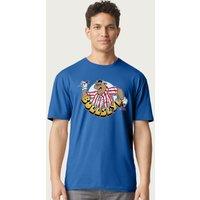 Bullseye Men's Bully With White Circle & Darts T-Shirt in Royal | Size: Medium