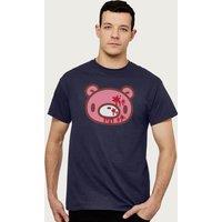 Gloomy Bear Men's The Naughty Grizzly Blood Splat Face T-Shirt in Navy | Size: XL